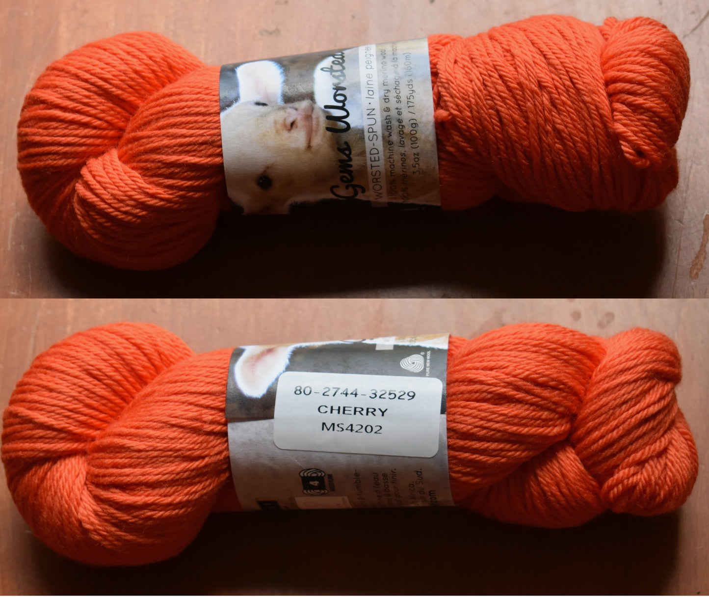 Worsted Merino Yarns - 100 gms - 175 yds 160 m