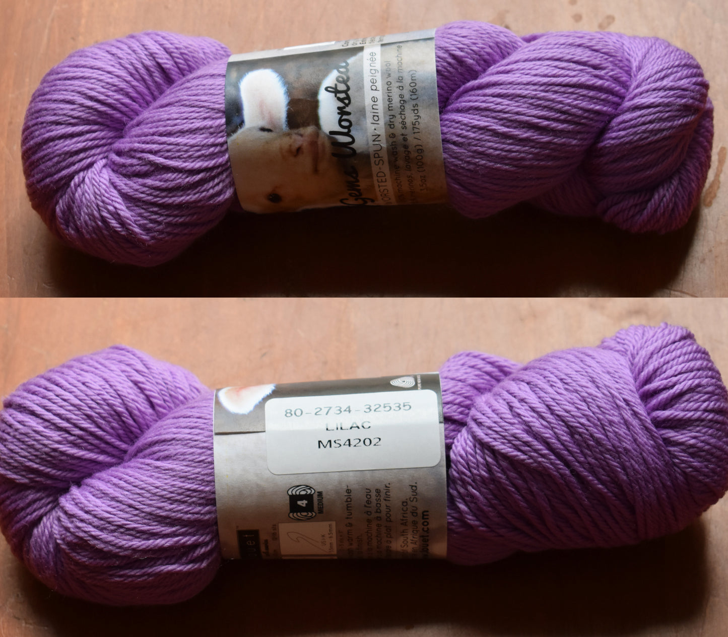 Worsted Merino Yarns - 100 gms - 175 yds 160 m