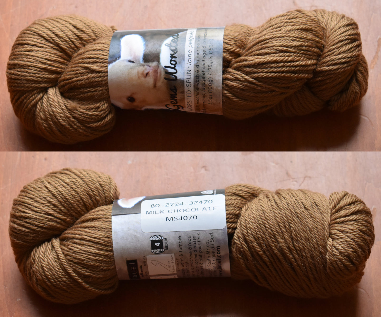 Worsted Merino Yarns - 100 gms - 175 yds 160 m