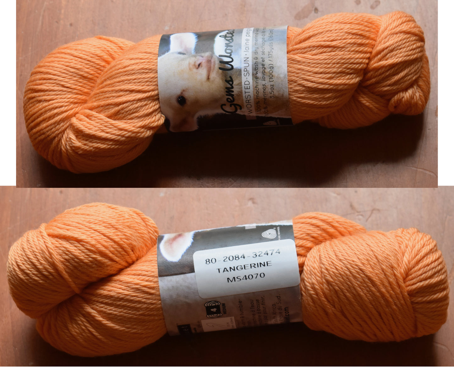 Worsted Merino Yarns - 100 gms - 175 yds 160 m